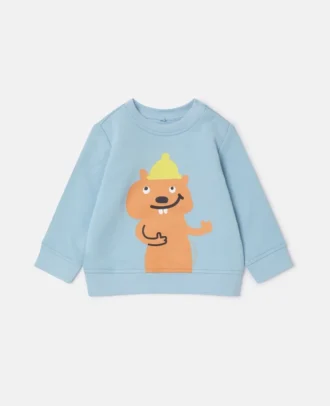 Sweatshirt mit Rundhalsausschnitt und Eichhörnchen-Grafik