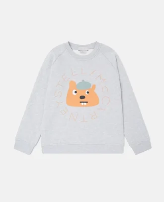 Sweatshirt mit Rundhalsausschnitt und Eichhörnchen-Grafik