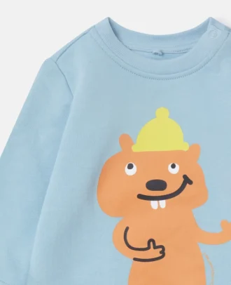 Sweatshirt mit Rundhalsausschnitt und Eichhörnchen-Grafik