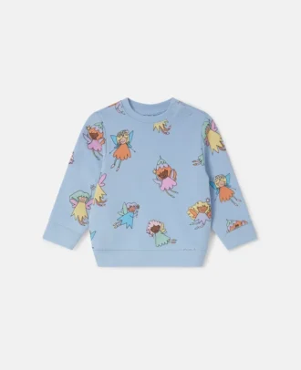 Sweatshirt mit Rundhalsausschnitt und Feenprint