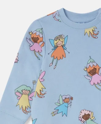 Sweatshirt mit Rundhalsausschnitt und Feenprint