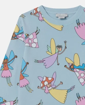 Sweatshirt mit Rundhalsausschnitt und Feenprint