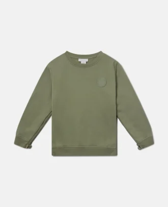Sweatshirt mit Rundhalsausschnitt und Logo-Medaillon