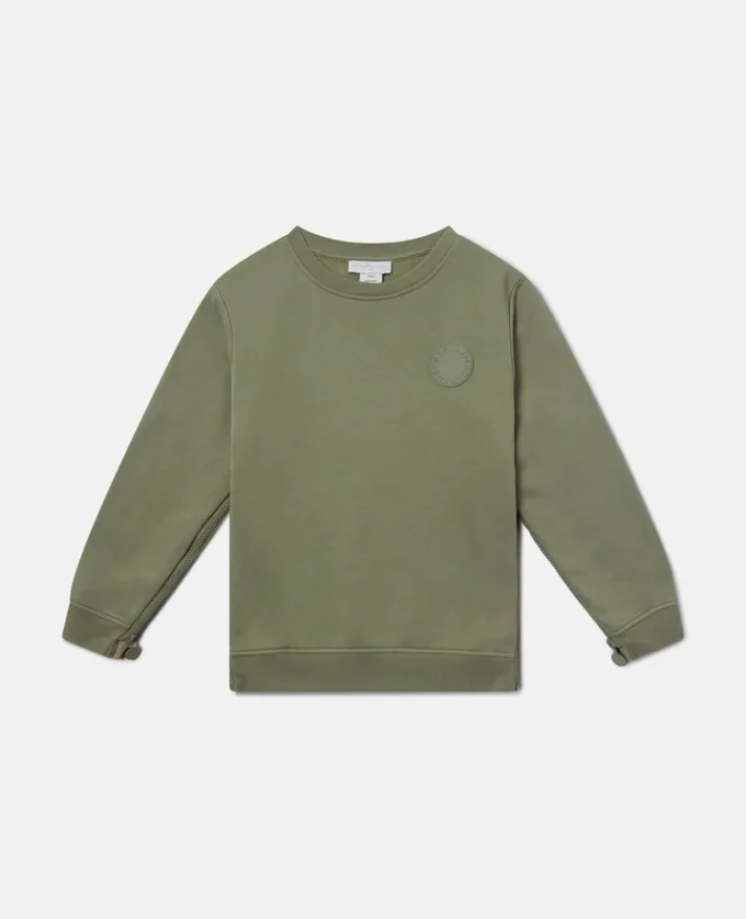 Sweatshirt mit Rundhalsausschnitt und Logo-Medaillon