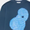 Sweatshirt mit Rundhalsausschnitt und Monster-Grafik