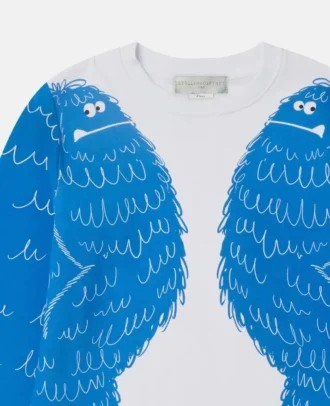 Sweatshirt mit Rundhalsausschnitt und Monster-Grafik