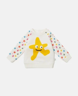 Sweatshirt mit Rundhalsausschnitt und Stern-Grafik