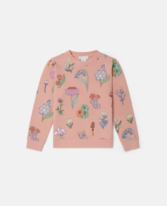 Sweatshirt mit Rundhalsausschnitt und Waldprint