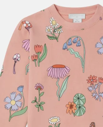 Sweatshirt mit Rundhalsausschnitt und Waldprint