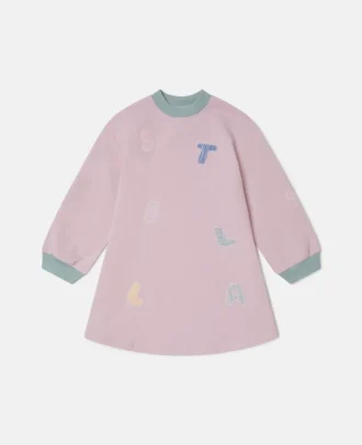 Sweatshirtkleid mit Logo-Stickerei
