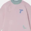 Sweatshirtkleid mit Logo-Stickerei