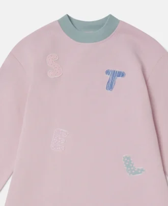 Sweatshirtkleid mit Logo-Stickerei