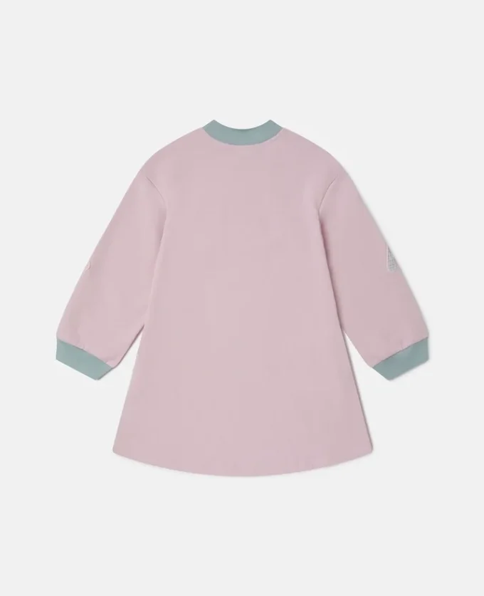 Sweatshirtkleid mit Logo-Stickerei