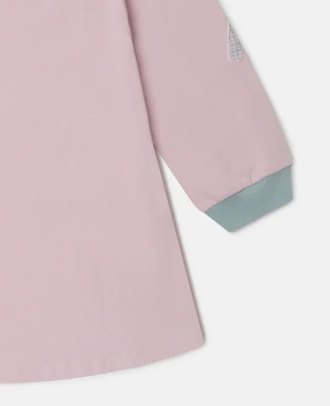 Sweatshirtkleid mit Logo-Stickerei