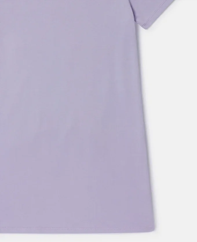 T-Shirt-Kleid mit Sternenprint und Fransen