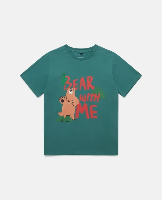 T-Shirt mit „Bear With Me”-Motiv