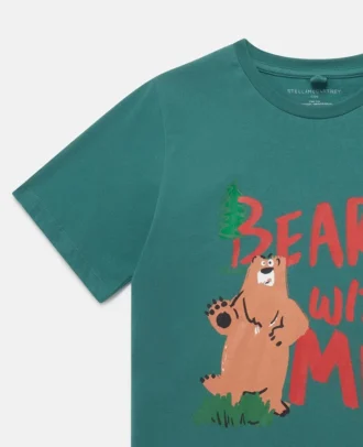 T-Shirt mit „Bear With Me”-Motiv
