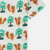 T-Shirt mit Eichhörnchen-Print