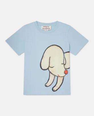 T-Shirt mit einsamen Welpenmotiv