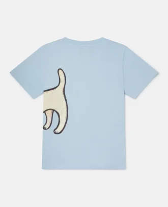 T-Shirt mit einsamen Welpenmotiv