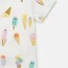 T-Shirt mit Eiscreme-Print