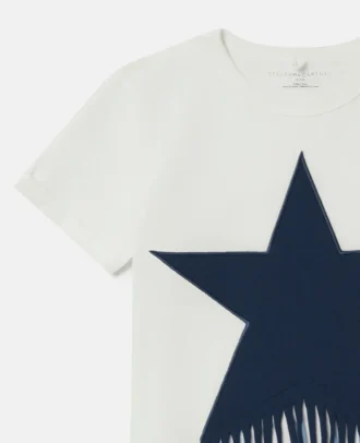 T-Shirt mit Fransen und Stern