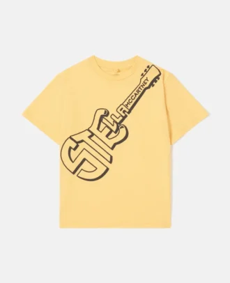 T-Shirt mit Gitarrenprint