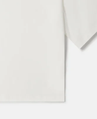 T-Shirt mit Herzstickerei