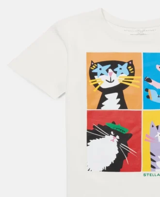 T-Shirt mit Katzenmotiv