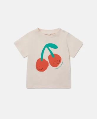 T-Shirt mit Kirschmotiv
