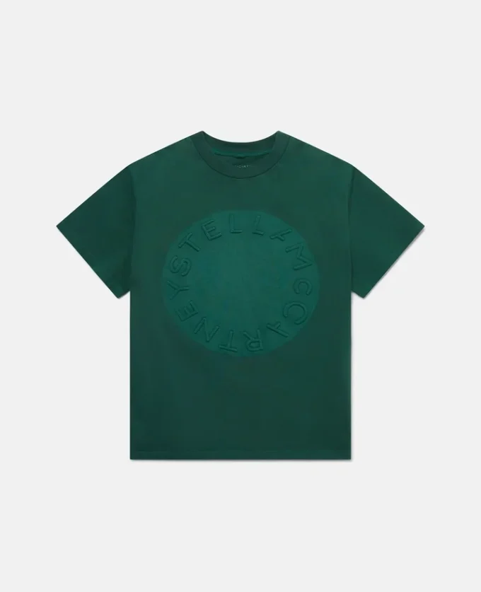 T-Shirt mit rundem Logo