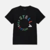 T-Shirt mit rundem Logo-Stick