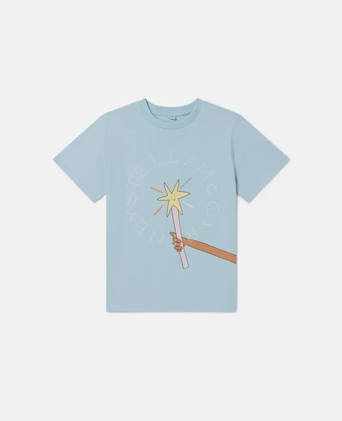 T-Shirt mit Rundhalsausschnitt und Feen-Grafik
