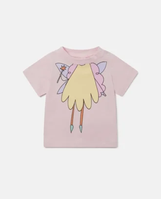 T-Shirt mit Rundhalsausschnitt und Feen-Grafik