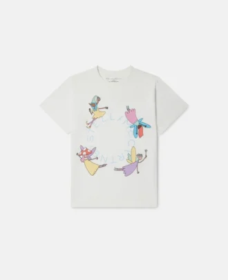 T-Shirt mit Rundhalsausschnitt und Feenprint