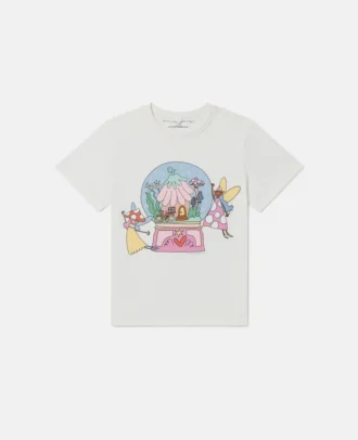 T-Shirt mit Rundhalsausschnitt und Feenprint