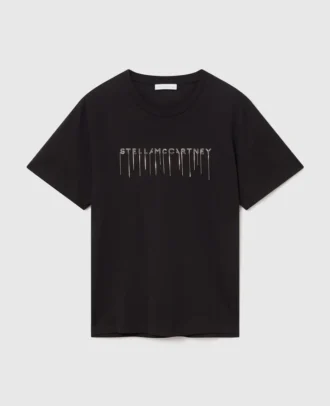 T-Shirt mit Rundhalsausschnitt und Logo-Stickerei