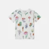 T-Shirt mit Rundhalsausschnitt und Waldprint