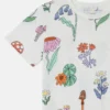 T-Shirt mit Rundhalsausschnitt und Waldprint