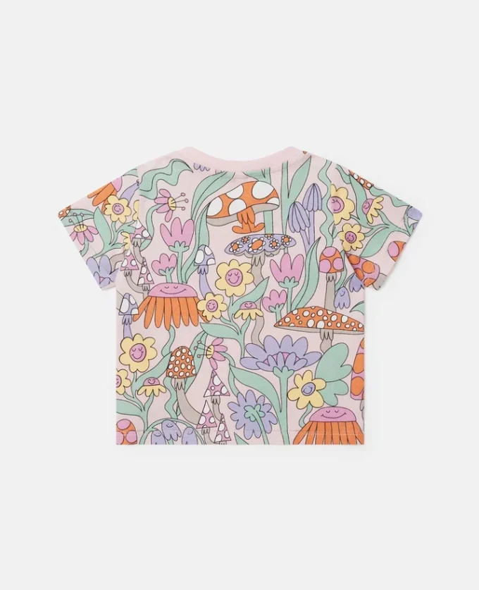 T-Shirt mit Rundhalsausschnitt und Waldprint
