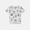 T-Shirt mit Rundhalsausschnitt und Waldprint