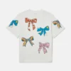 T-Shirt mit Schleifenprint
