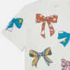 T-Shirt mit Schleifenprint