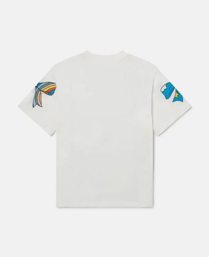 T-Shirt mit Schleifenprint