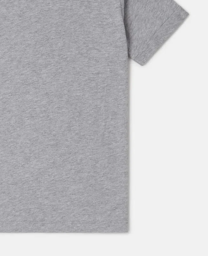 T-Shirt mit Stern-Grafik und Fransen