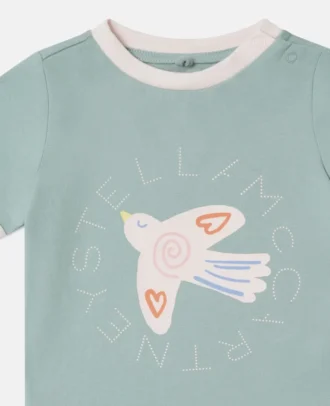 T-Shirt mit Tauben-Grafik