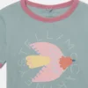 T-Shirt mit Tauben-Grafik
