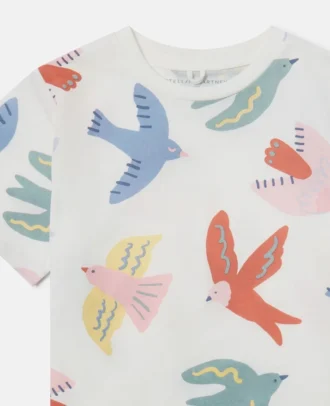 T-Shirt mit Taubenprint