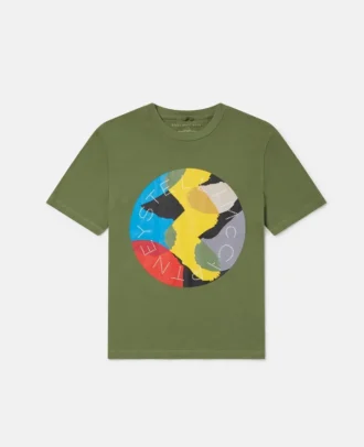 T-Shirt mit verwischtem Logo-Print