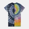 Tie-Dye-Grafik-T-Shirt-Kleid